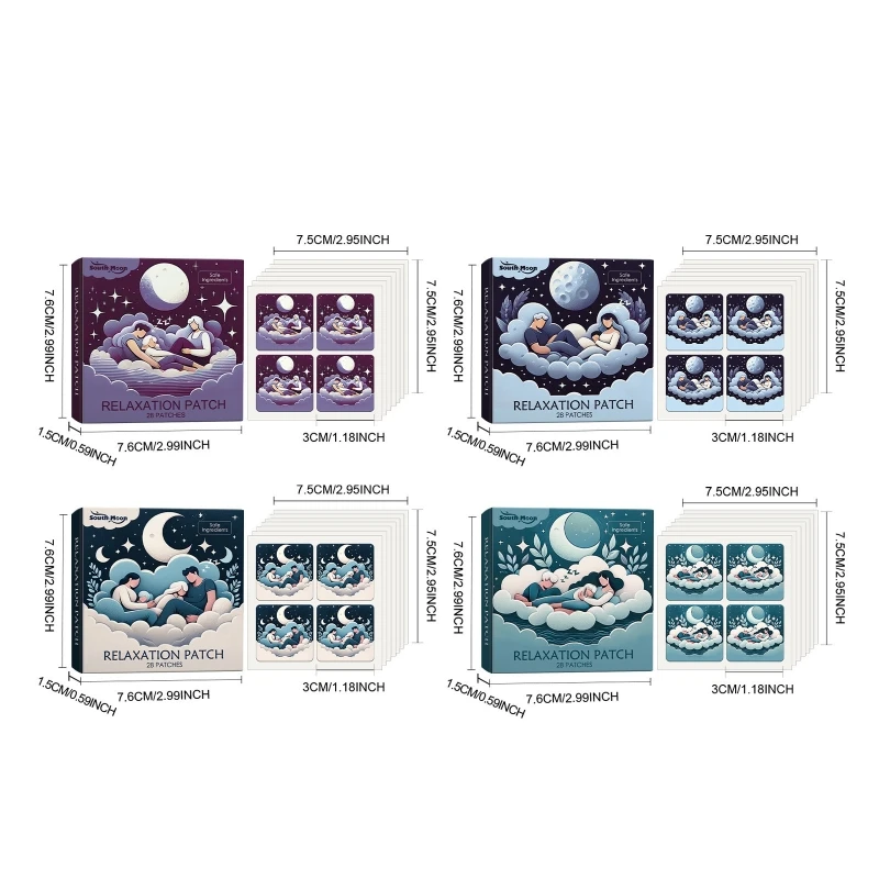 Sleep Assistance Stickers 28 Patches Sleep Plasters for Man and Woman Sleep Assistance Gifts Improved Set 2