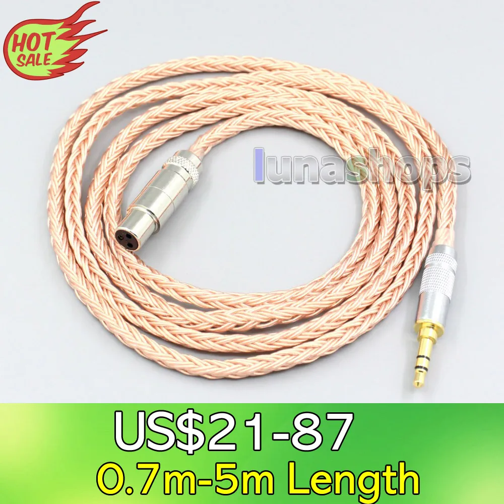 

LN006766 2.5mm 4.4mm XLR 16 Core 99% 7N OCC Earphone Cable For AKG Q701 K702 K271 K272 K240 K141 K712 K181 K267 K712 Headphone