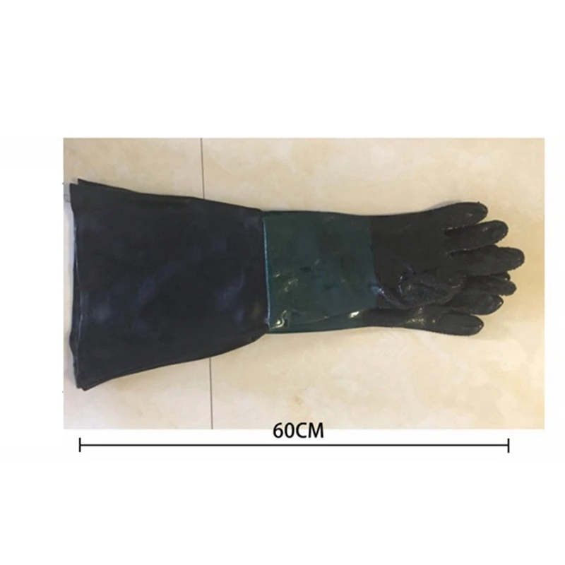 샌드블라스팅 장갑 샌드블래스터 부품, 샌드블라스트 캐비닛용 O 링 포함, 60cm