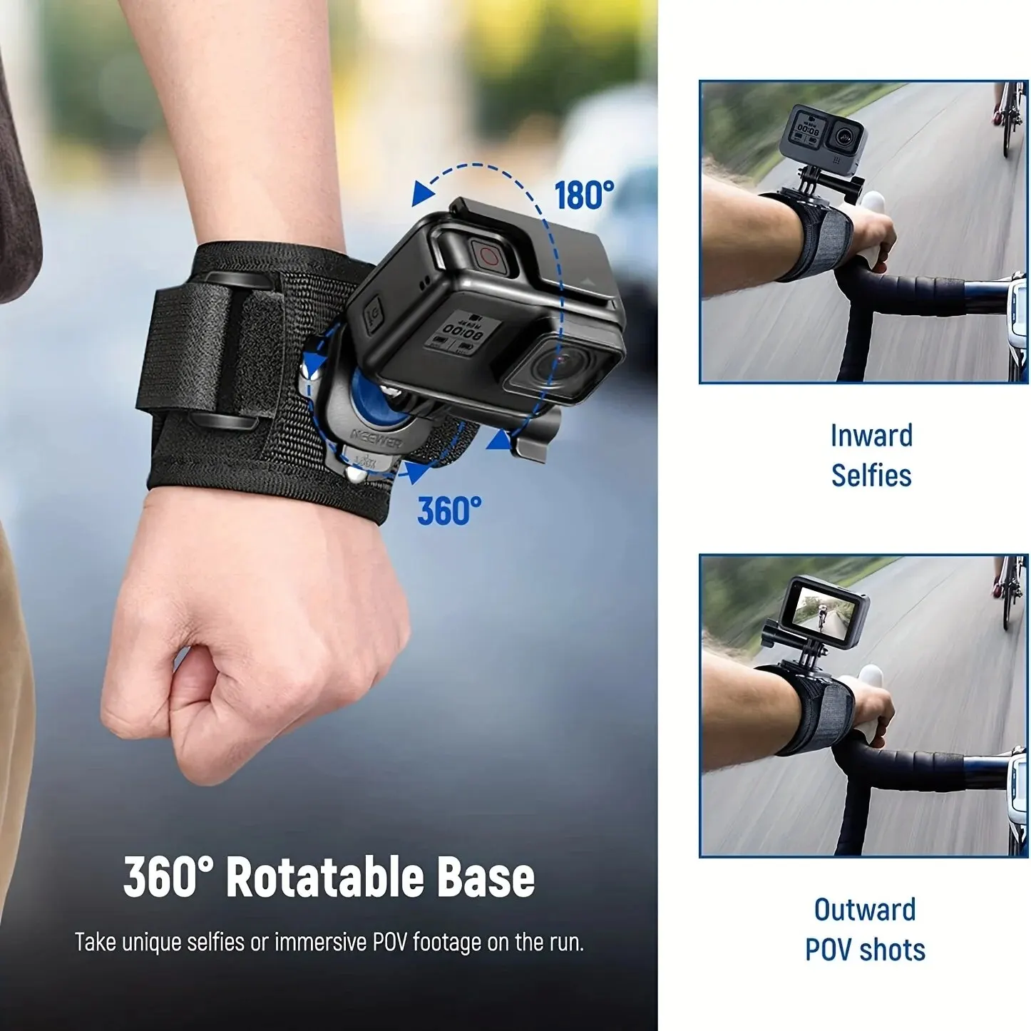 360-Degree Rotating Wrist Strap