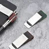 Fromthenon Metal Leather Pen Holder Brass Stainless Steel Pencil Clip Vintage Diary Notebook Pen Holder Loose Leaf Clip 1