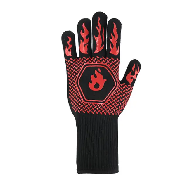 1Pc 1472 Fokos F Szélsőséges Hőálló Grillezési Kesztyű A Bbq Sütő Dohányos Kályha Kandalló Barbeque Pizza Kemence Kagyló