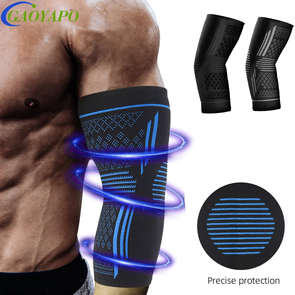 Elbow Brace Compression Sleeve Adjustable Support for Tennis & Golfer's Elbow Breathable & Latex-Free for Workout Men Women 1PCS