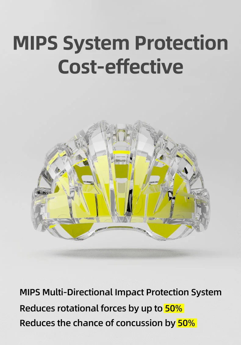 Description Picture 3 of itemDYN MIPS System Protection Cycling Helmet MTB Road Bike Safety Helmet Man Women Bicycle Helmet Four Dimensions Adjustable