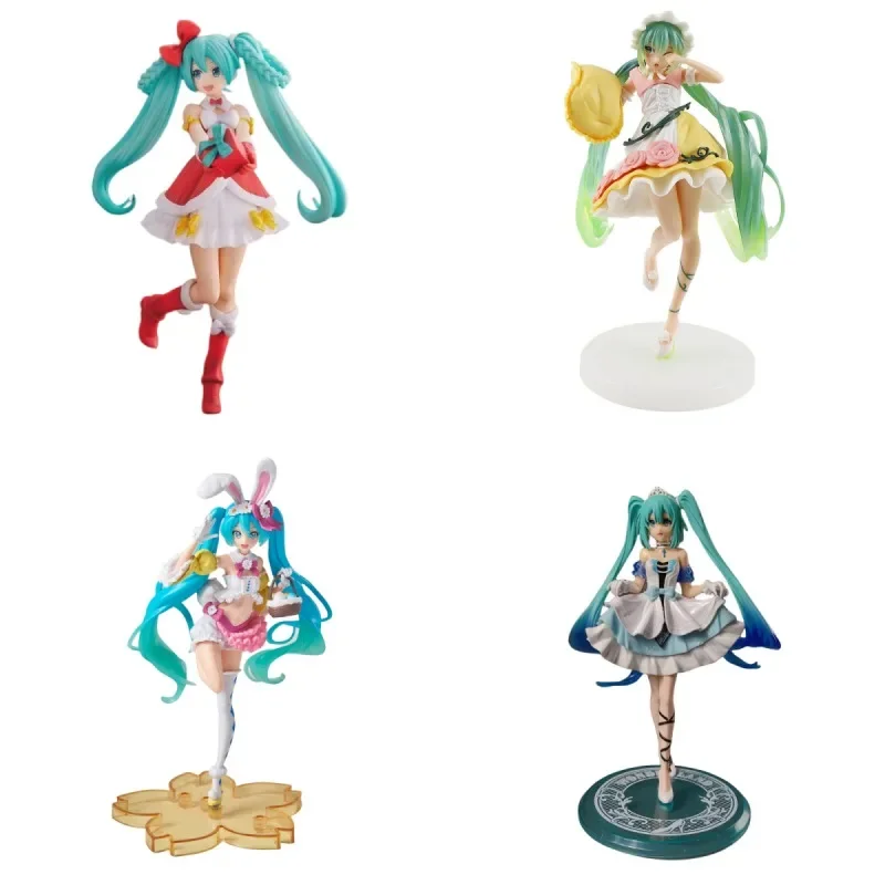 

Hatsune Miku Christmas Model Anime Peripheral Car Desktop Decoration Garage Kits Dolls Quadratic Element Toy Girl Holiday Gift