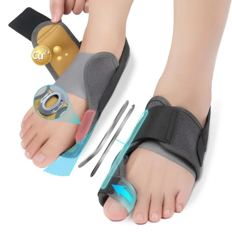 Tech Love Hallux Valgus Corrector Toe Straightener for Toe Alignment and Bunion Pain Relief Foot Care Tools
