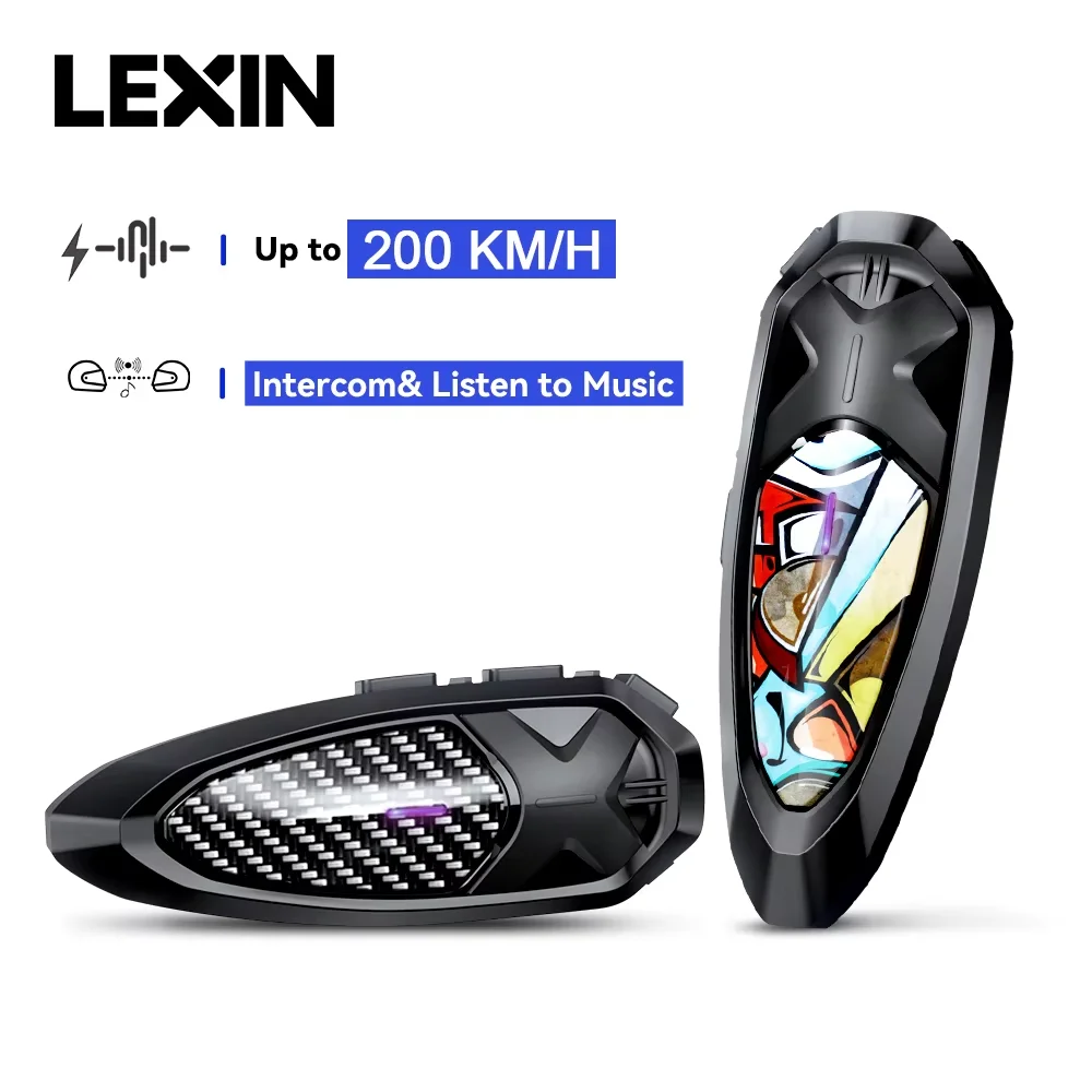 Lexin GTX Intercom Bluetooth For Motorcycle Helmet Headset Support
