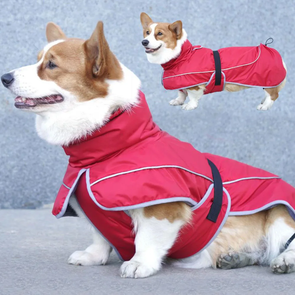 Winter Windproof Dog Coat Jacket Warm Thermal Pet Clothing Vest for Small Medium Large Dogs and Cats, Cold Weather Outdoor Wear