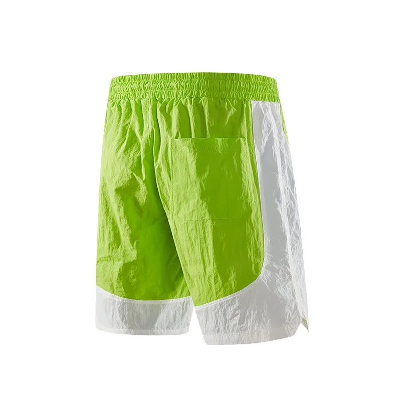 2024 Beach Pants Couple Splicing Summer Thin Ice Sports Casual Shorts for Men and Women Outdoor Breathable Loose Men's Clothing