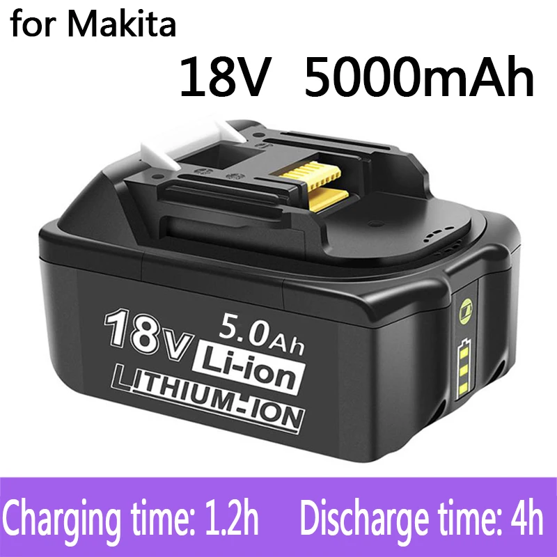 Chargeur rapide Makita DC18RC + batterie 18v BL1850B 5Ah Li-ion LXT