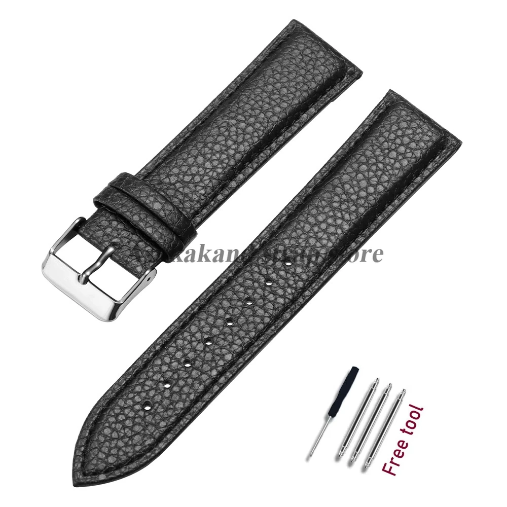 Lychee Pattern Leather Watchstrap - Universal Women & Men Strap