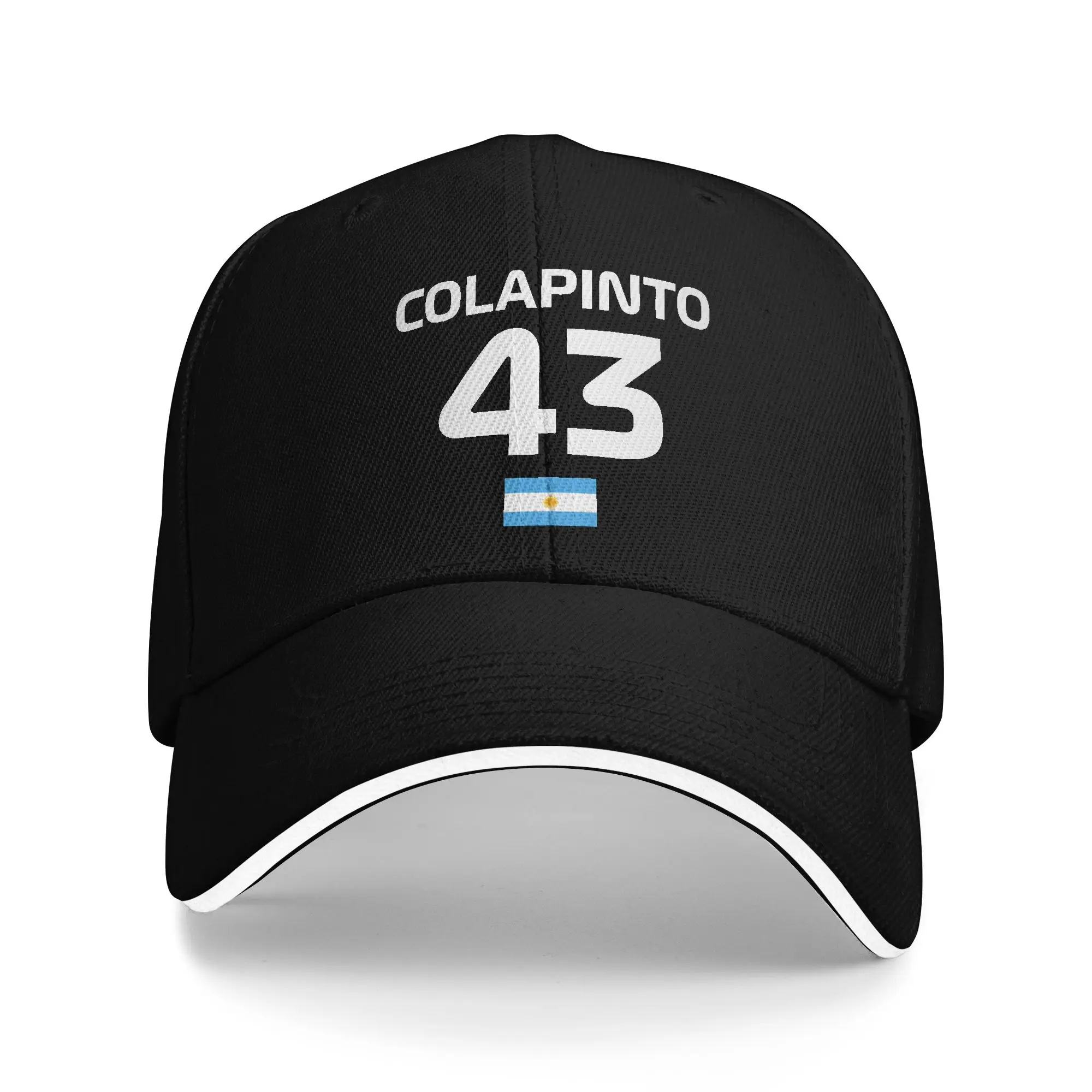 Racing Colapinto Franco FC43 Sonnen-Baseballkappe, Sommer-Freizeit-Trucker-Mütze für Unisex-Männer, Outdoor-Sport-Snapback-Kappe