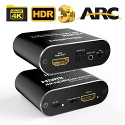 4K 60Hz HDMI 2.0 Audio Extractor with ARC and 5.1 Channel Splitter - Check note (Check note)