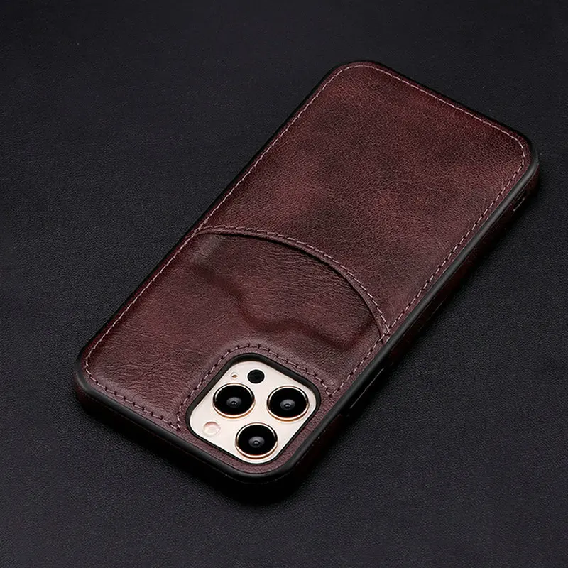 thumbnail image 1 of Funda de cuero PU con ranura para tarjeta de crédito y billetera de moda para iPhone 13 Pro Max 12 Mini 11 Xr X Xs 8 Plus 14 15 16 Pro Max, 1 of 5