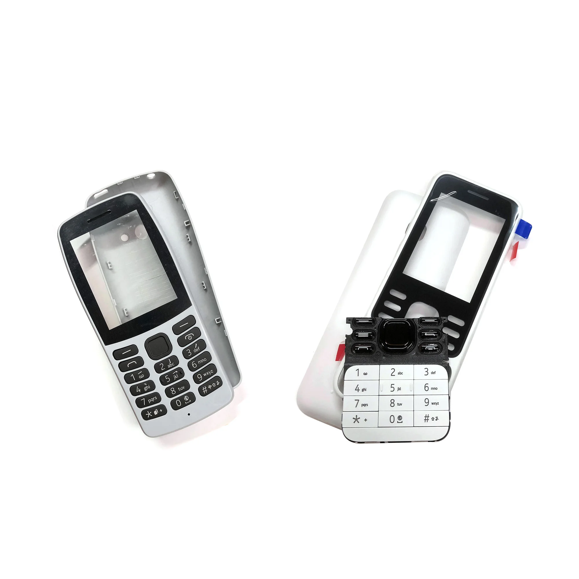 Per Nokia 205 201 210 302 Housing Faceplate Anteriore Telaio Della Copertura Della Cassa + Posteriore Della Copertura/Copertura Del Portello Della Bat