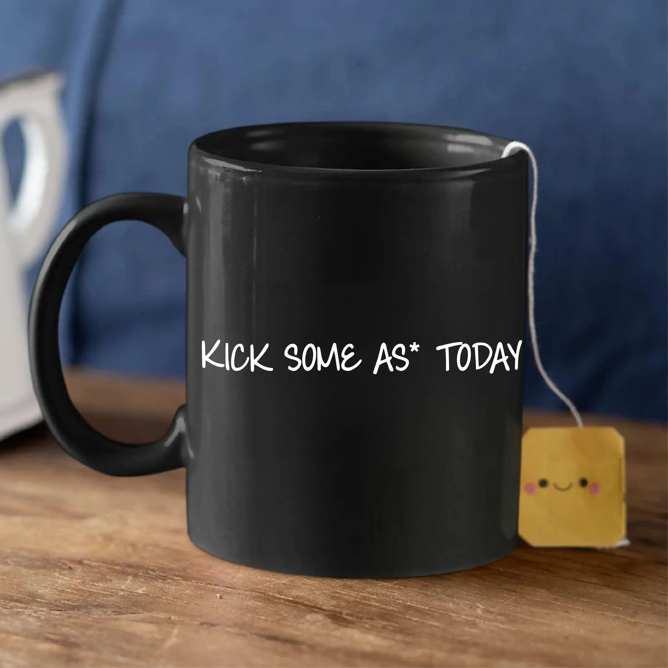 Kick Some As* Today Vinyl Decal 1pc Car Rear View Mirror Decal Car Decor Accessories Laptop Stickers