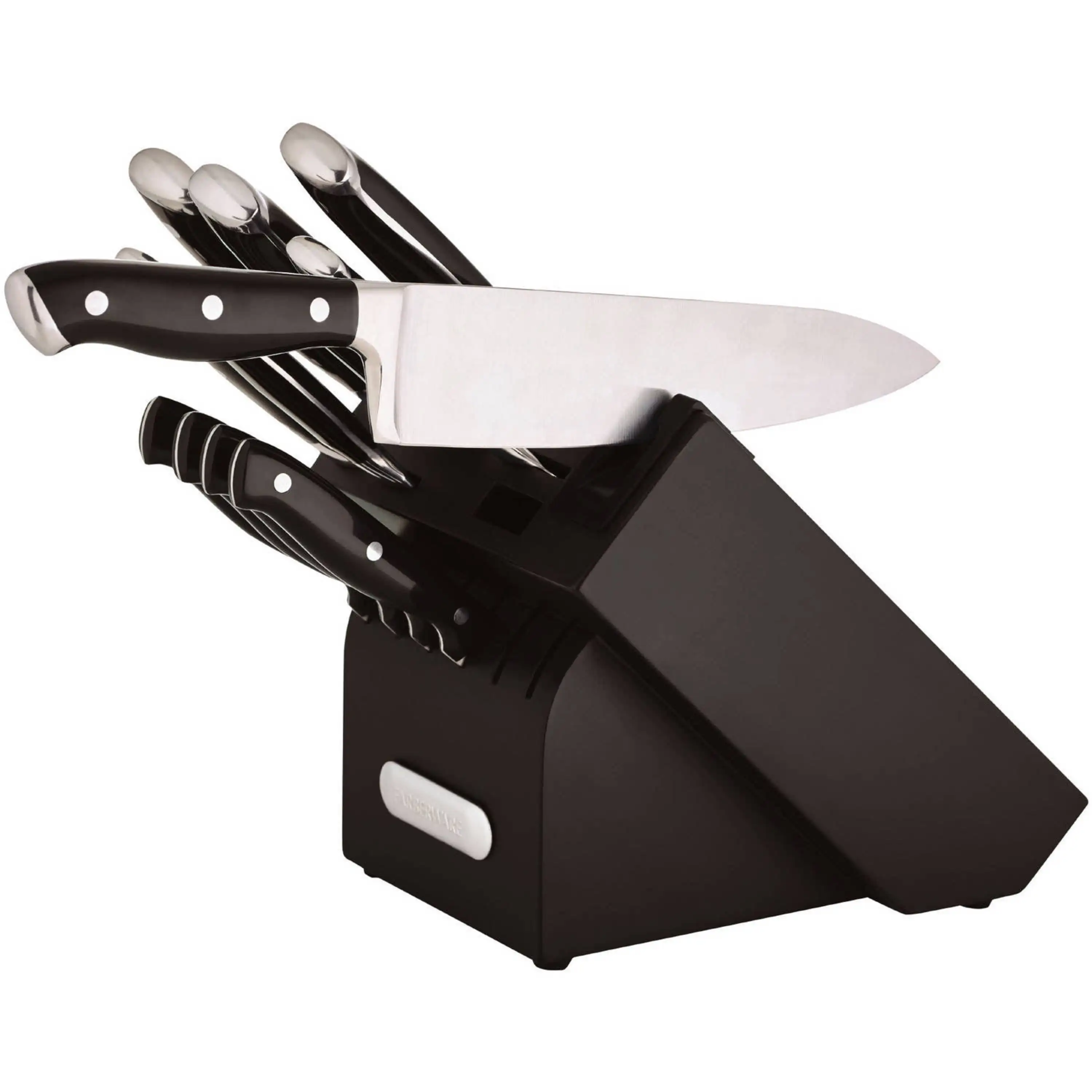 Farberware 6 In. Black Chef Knife with Edgekeeper Sheath - Sun