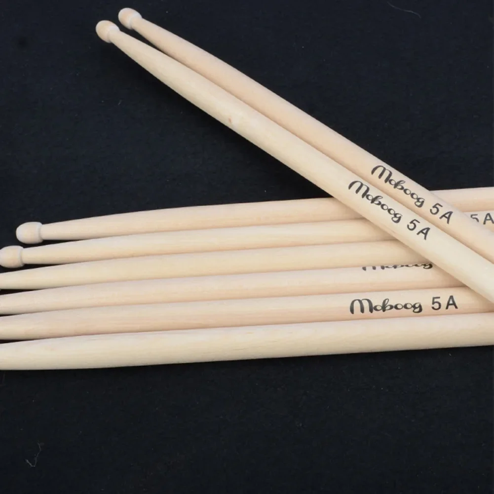 1 Pair 5A 7A Drum Sticks Maple Wood Drumsticks For Beginner Professional Drum Set Accessories Musical Instruments