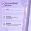SEJOY Oral Cleaning Sonic Electric Toothbrush Personal Care Appliances IPX7 3 Modes Smart Rechargeable Automatic Toothbrush 5