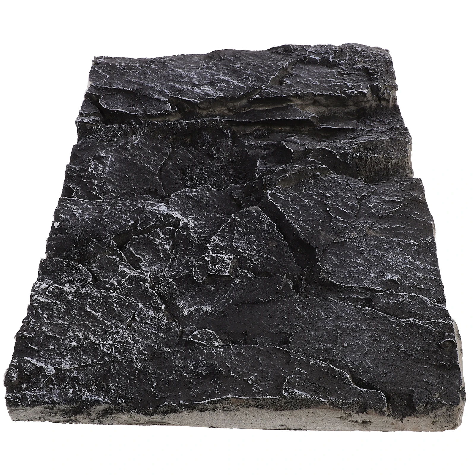 Paneles decorativos de roca, textura realista, tableros de fondo de pecera 3D, jaula de recinto de Pu de piedra de acuario reutilizable ligera