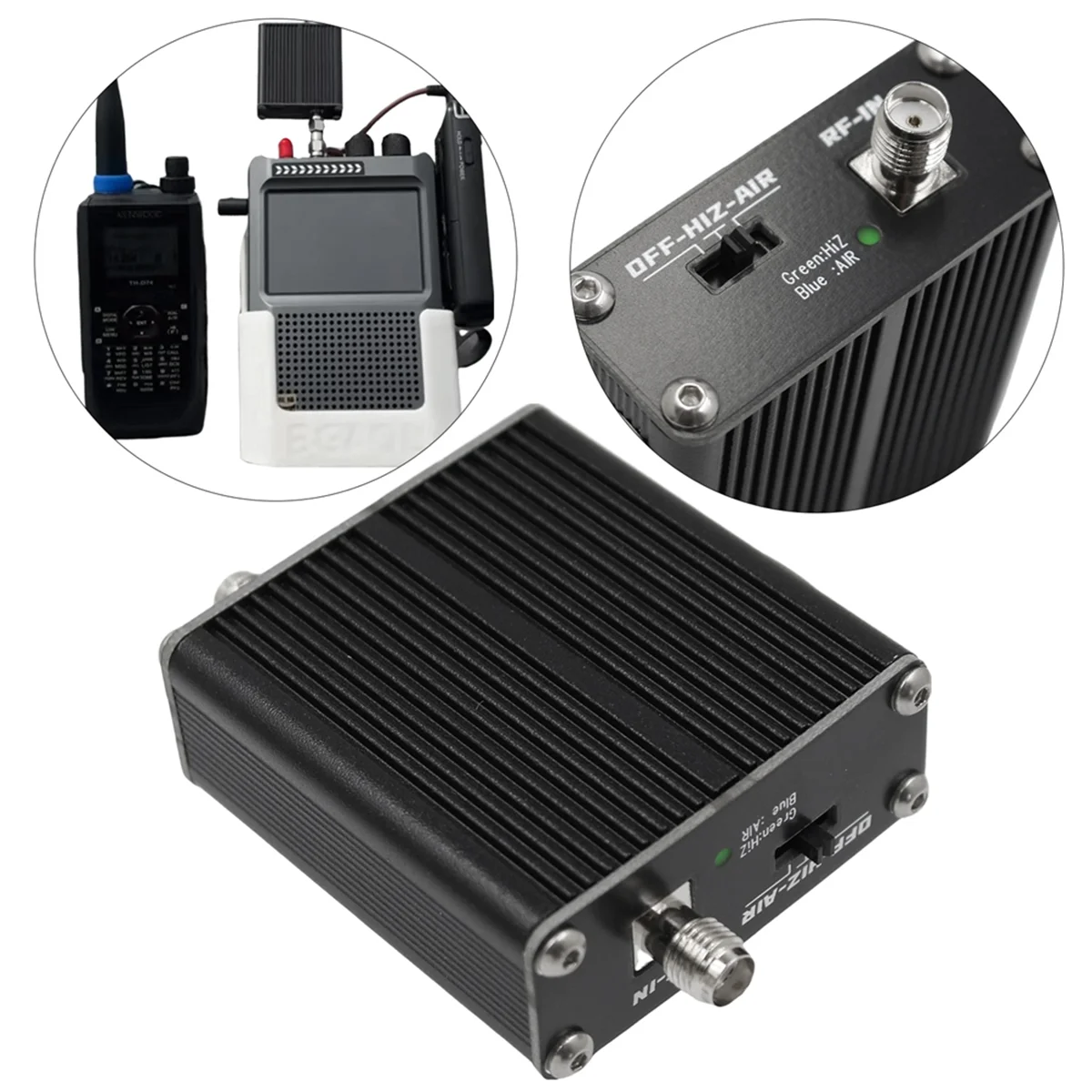Hot sale 2-In-1 Air Frequency Converter Aviation Band Frequency Conversion to Short Wave Converter High Impedance Amplifier 110M