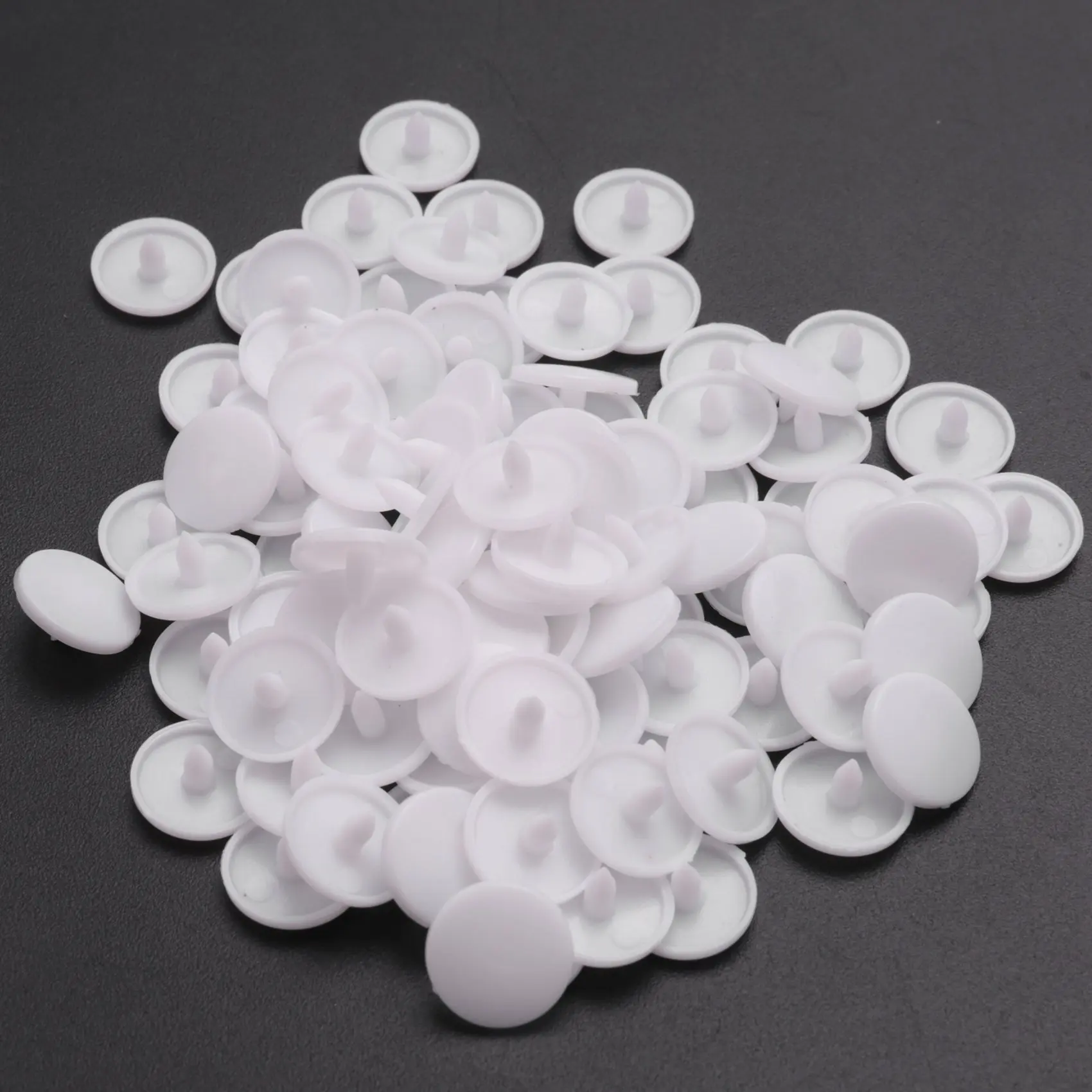 50 pcs T3 KAM SNAPS press studs Scrapbook Sewing buttons white HOT
