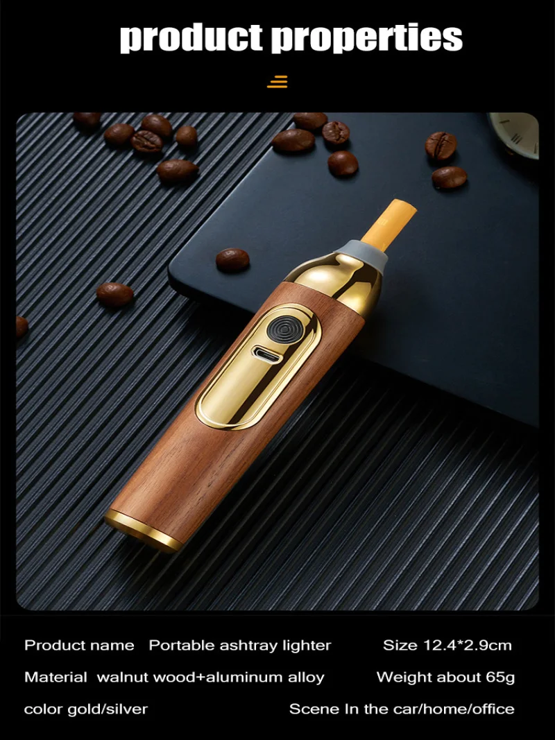 휴대용 노플릭 담배 거치대, 노애쉬 재떨이, 자동차 여행, 휴대용 모바일 재떨이 - AliExpress