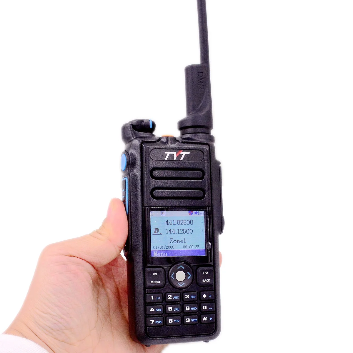 TYT MD2017 Two Way Radio DMR & Analog GPS Waterproofed Record TDMA Dual Band Display Double Time Slot Wireless Communication