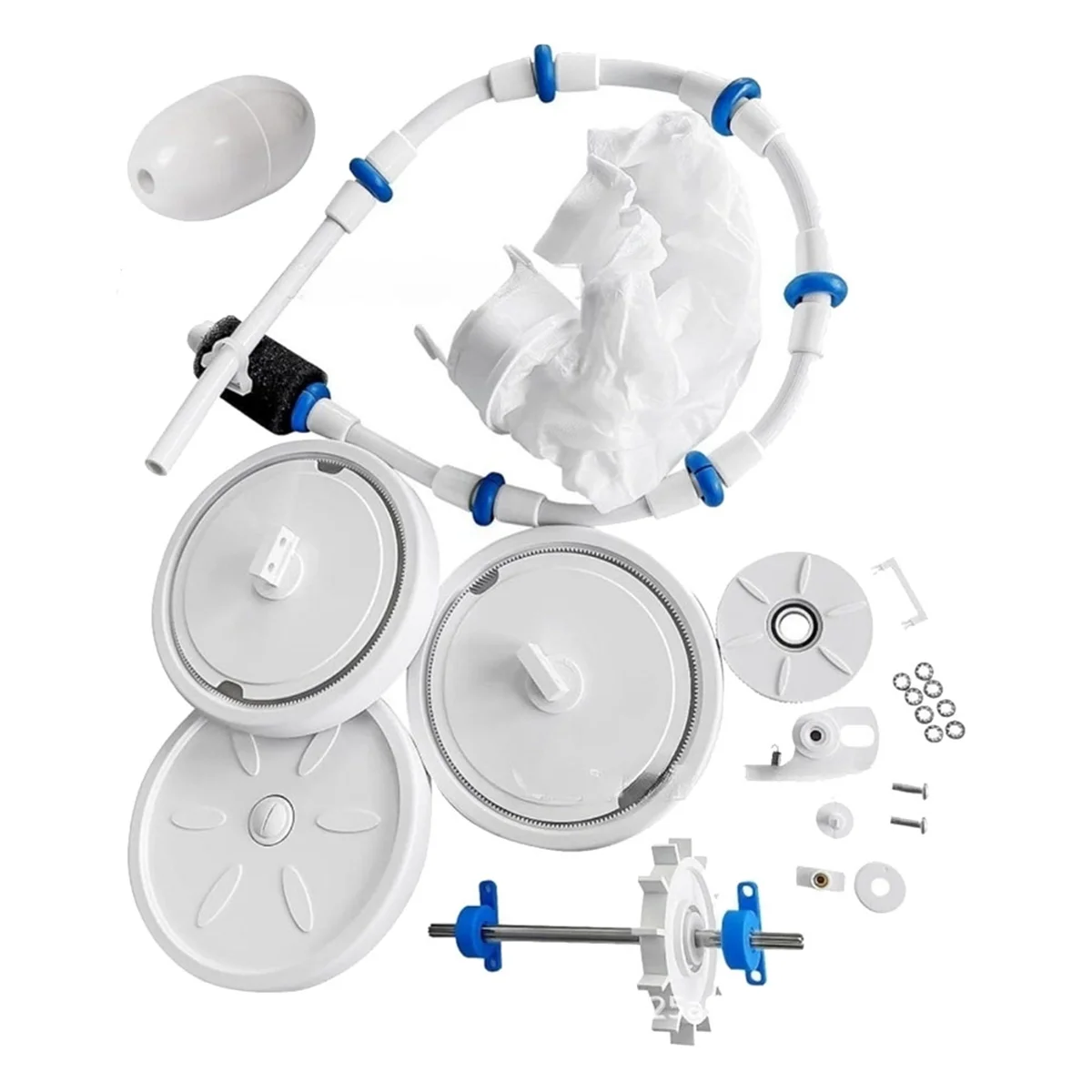 NEW Pool Cleaner Tune Up Rebuild Kit for Polaris 180 280 Includes Wheels, Tires, Shaft, Bearings, Bag, Hose