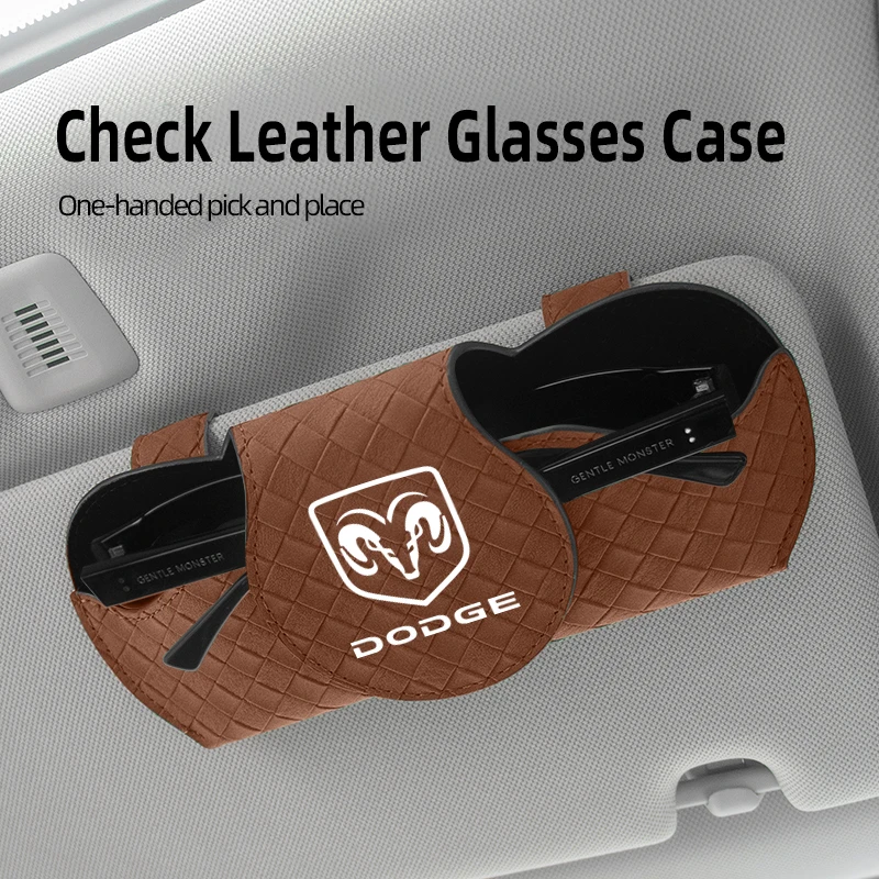 Car Sun Visor Glasses Storage Box Sunglasses Holder Organizer For Dodge