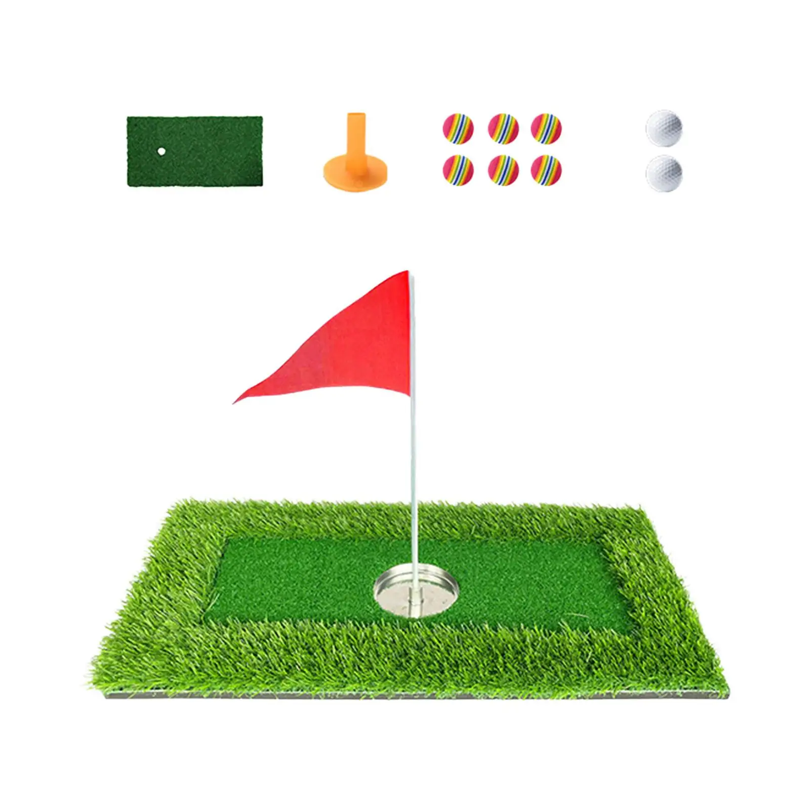 

Floating Golf Green Pad Accessories Golf Games Artificial Turf Mat Chipping Golf Balls for Pool/Water Outdoor Garden Adults Kids