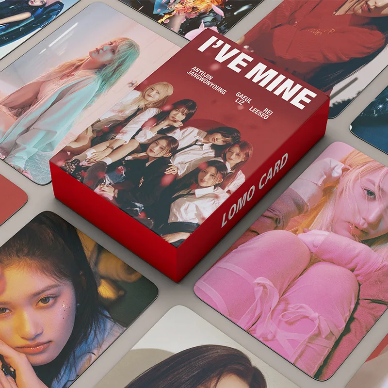 

55 шт./набор Kpop Idol IVE LOMO карточки новый альбом Ihas MINE Lomo карточки HD фотокарточки для девочек фотокарточки для поклонников коллекционный подарок
