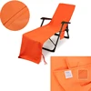 Microfiber Beach Towel Beach Chair Cover Adults Quick-drying Beach Towel Absorbent Beach Chair Cover Outdoor Towel with Pockets 4