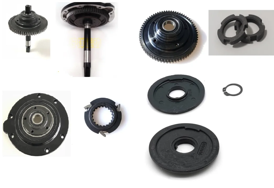 Mid Motor Spare Parts Bafang BBS01B BBS02B BBSHD Mid Motor Big Pinion Gear Assembly Spare Part with Clutch Steel Transmission