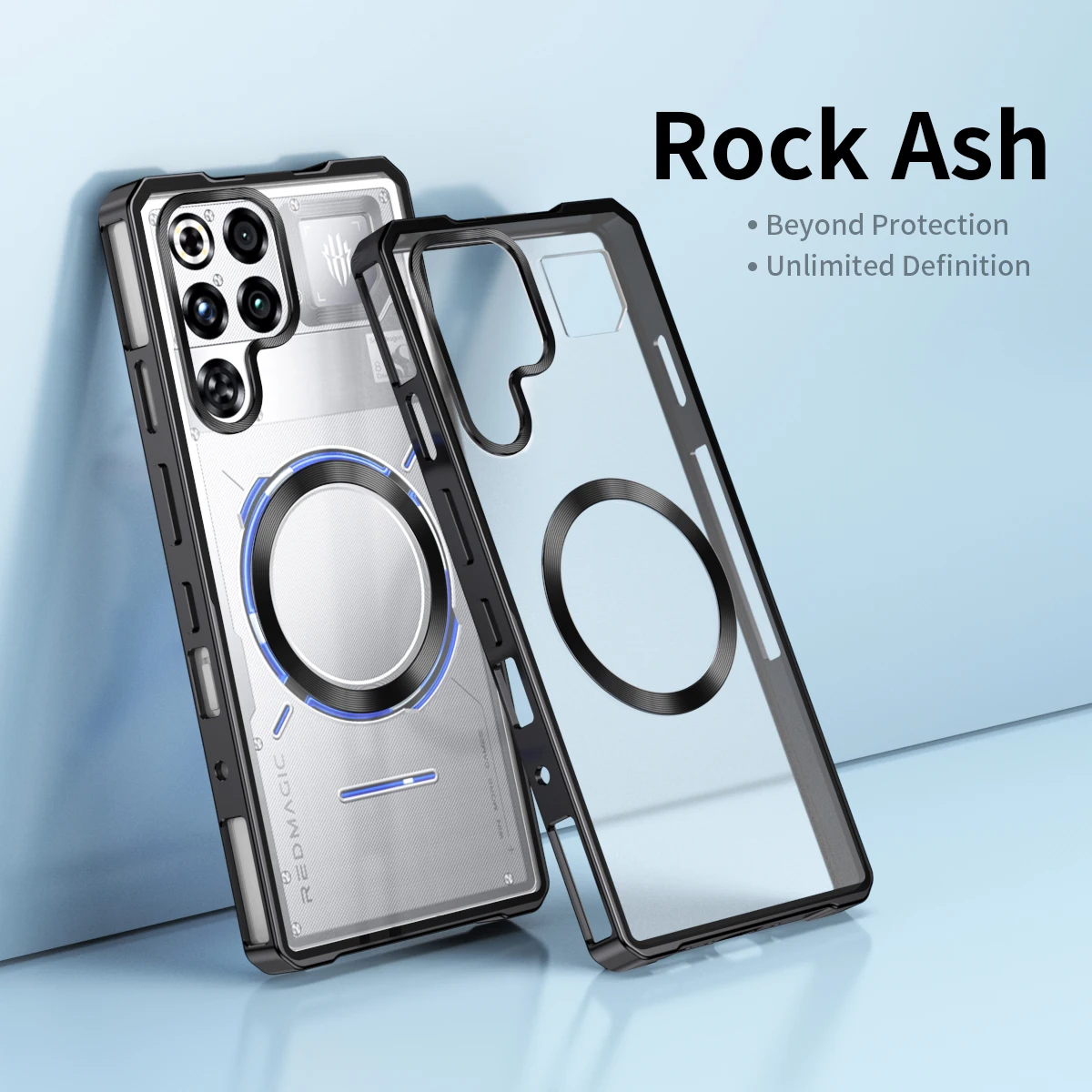 Magnetic Translucent Metal Frosted Camera Lens Protective Case - RedMagic 11 Pro Plus