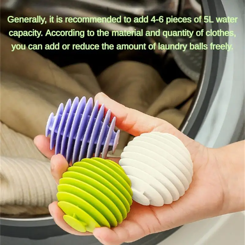 Laundry Balls Anti-Winding Reusable Drying Ball Pet Hair Remover for Household Clothes Washing Machine Cleaning Balls Tool 3