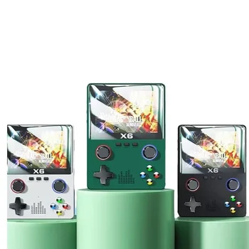 2023 3.5 인치 IPS 스크린 휴대용 게임 플레이어, 듀얼 조이스틱 11 시뮬레이터, Gba 비디오 게임 콘솔, 어린이 선물, X6, 신제품