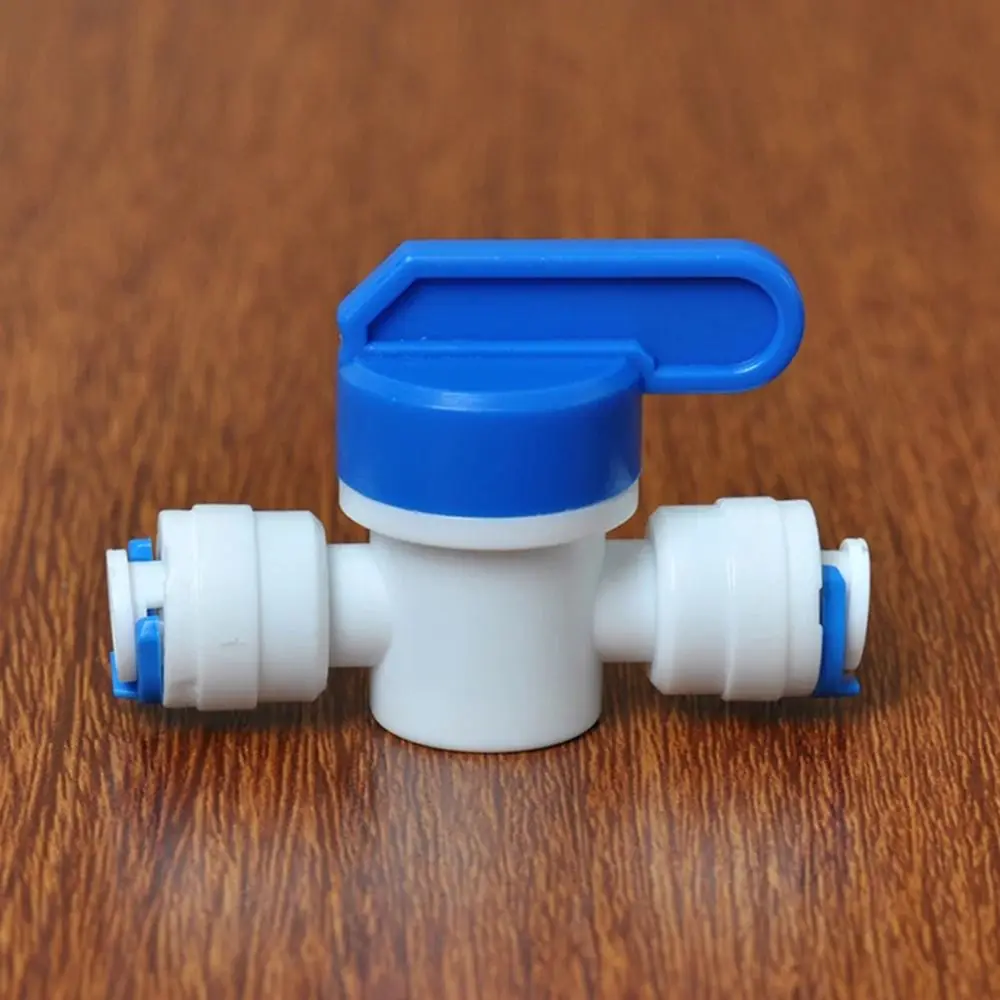 1 Pcs Water Straight Plastic Ball Valve 1/4" 3/8" OD Male Female Thread Hose Quick Connector 1/4" 3/8" Male 1/2" Female Reveser