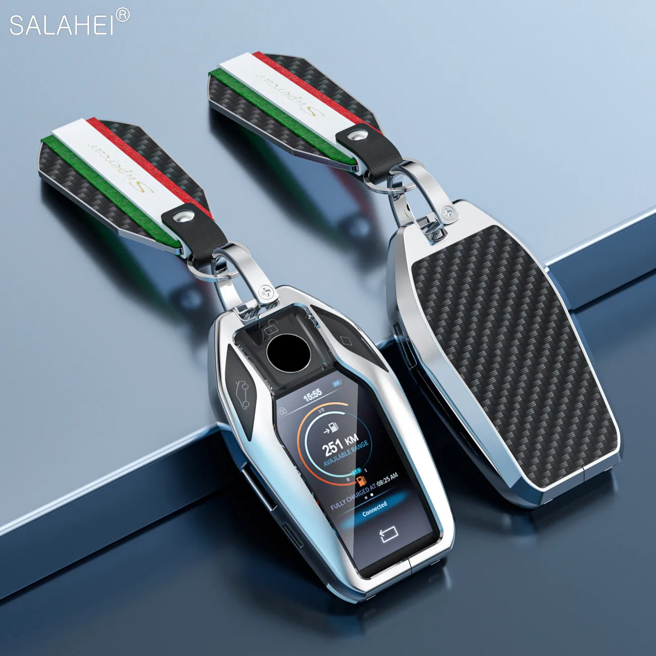 Led Display Car Key Case Cover For Bmw 5 7 Series G12 G11 G30 G32 G31