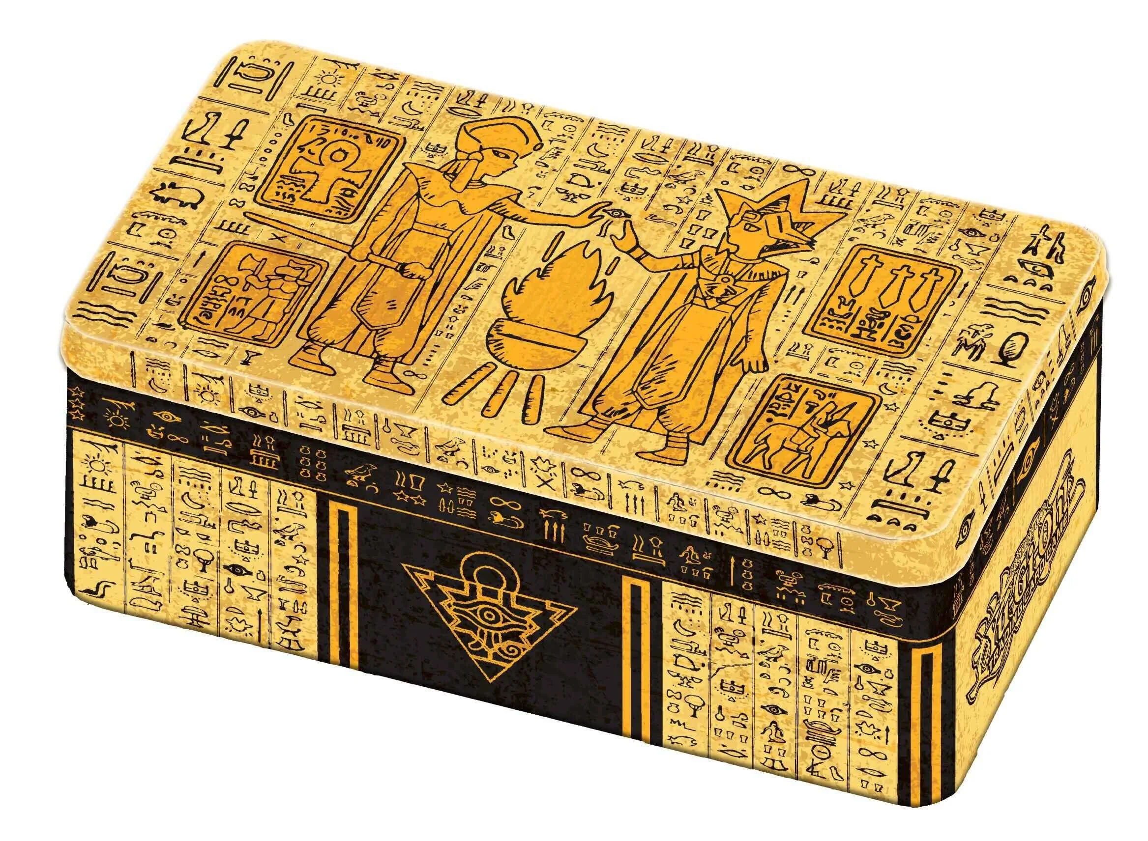 

Золотая жестяная коробка Yu-Gi-Oh MP19/MP20, 2020 олова и 2019 Оригинальная английская жестяная коробка