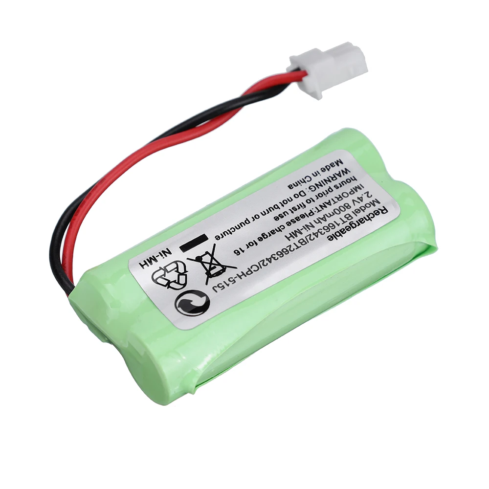 2,4 V 800 mAh BT- 166342 Batteria ricaricabile AAA Ni-MH per batterie per telefoni cordless BT 166342 166342 BT- 266342 BT 183342 BT 283342 - immagine 2