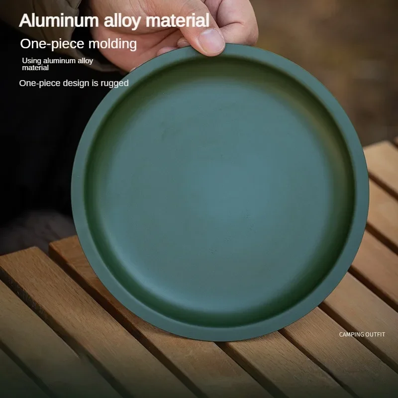 Aluminum Alloy Dining Dish Outdoor Camping Picnic Tray Dirt Proof Kitchen Bar Tableware Fruit Snack Plate Outdoor Tableware 3