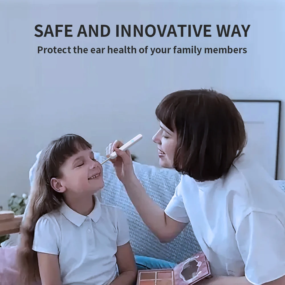 귀지 제거 스틱 귀 청소 도구 미니 카메라 Earpick 스마트 검 이경과 USB C 충전 귀 내시경 iOS 안드로이드 NE17에 대한 개인 건강 관리 HD 귀 청소기