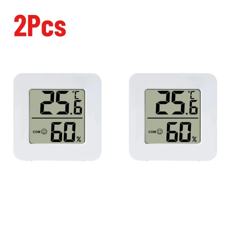 Mini Digital Hygrometer & Thermometer with LCD Display - Indoor Temperature and Humidity Gauge
