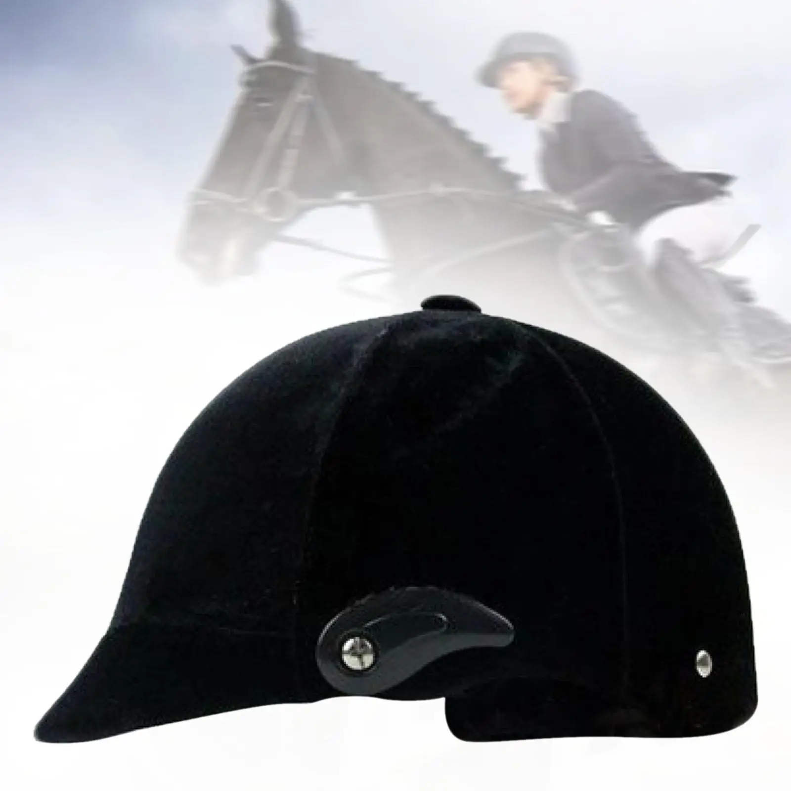 Equestrian Helmet Flannel Breathable Outdoor Sports Multifunction Gear Adjustable Comfortable Equestrian Hat Horse Equipment 3
