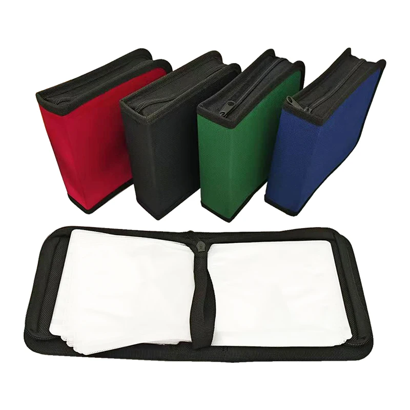 Deluxe Oxford Cloth CD/DVD Organizer Handbag with 40-Disc Capacity
