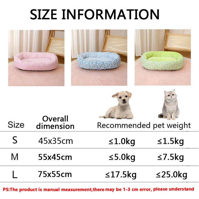 All Seasons Soft Flower Cute Small Cat Sofa Bed Comfortable Medium Dog Bed House Elastic Medium Cat Nest Kennel Accessories 6