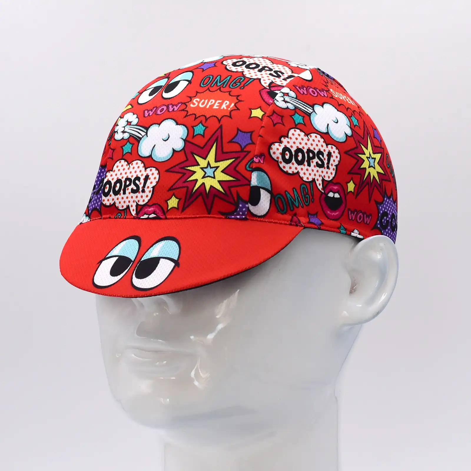 New Retro Cartoon Series Cycling Caps Unisex Size Outdoor Bicycle Sports Hat's Breathable Quick Dry 2
