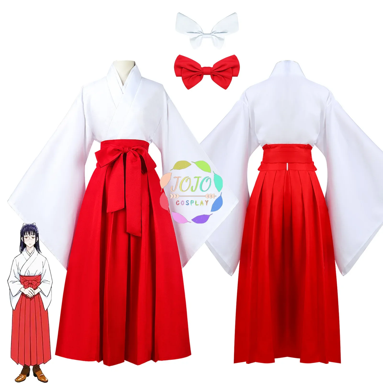 

Anime Jujutsu Kaisen Cosplay Costume Iori Utahime Cosplay Kimono Dress Halloween Christmas Party Outfits Tops Red Skirt