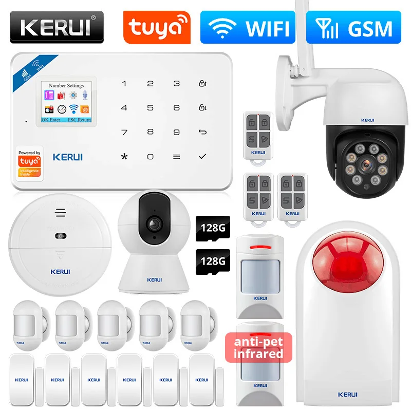 Kerui W181 Alarm System Wifi Gsm Garage Alarm System Tuya Smart Anti